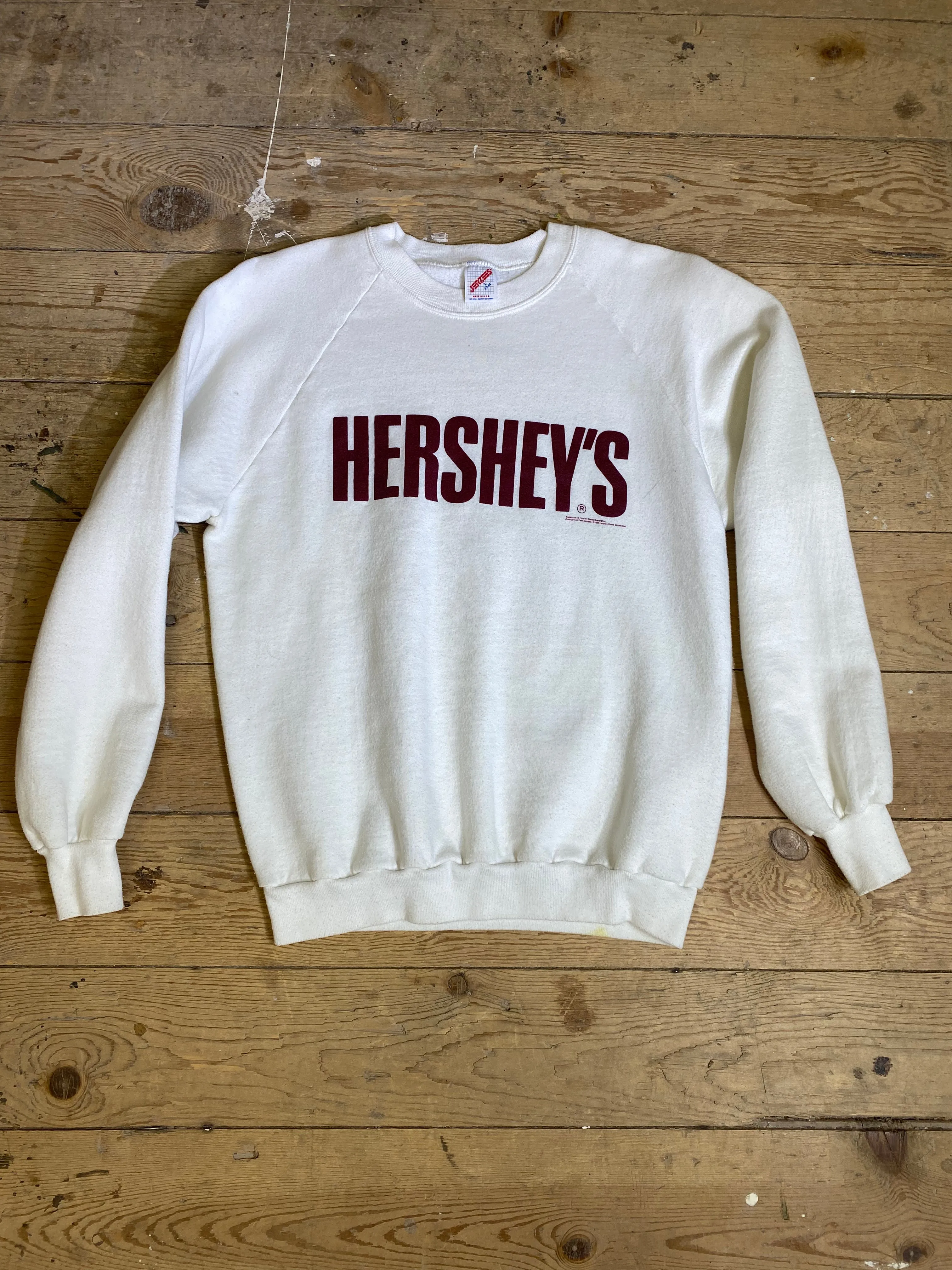 1990's White Hershey's Crewneck by JERZEES