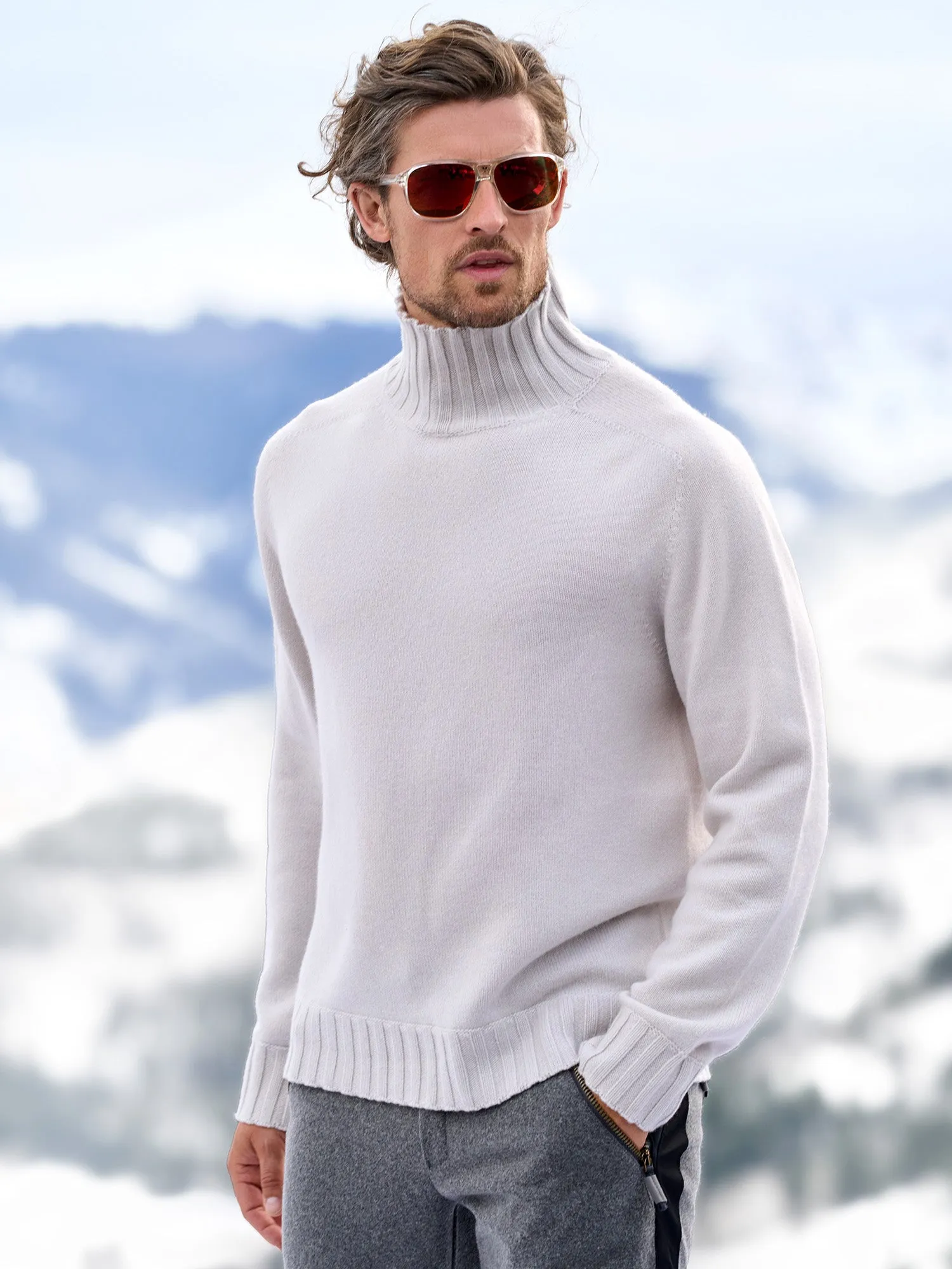 Aiden Cashmere Turtleneck Sweater