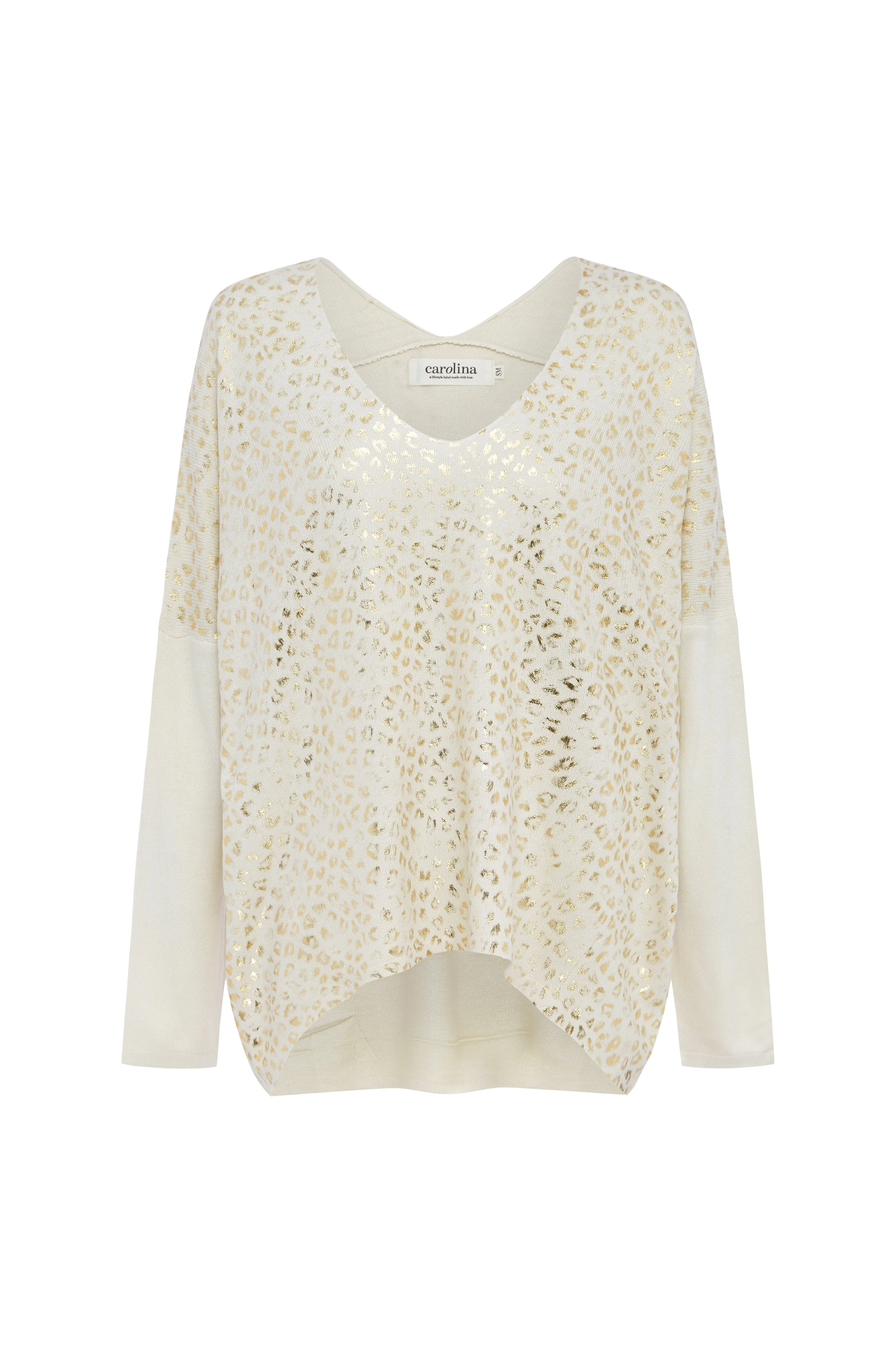 Araya Animal Print Jumper Ivory