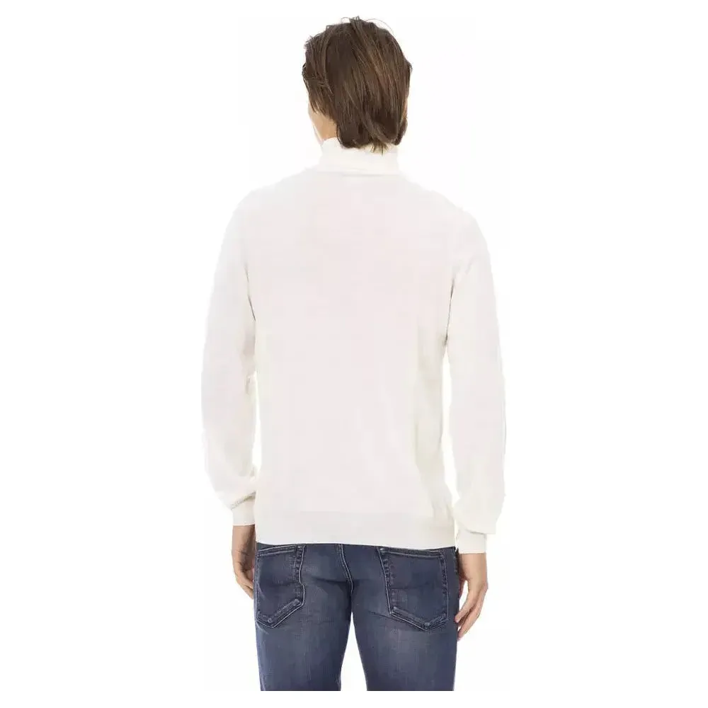 Baldinini Trend White Fabric Men Sweater