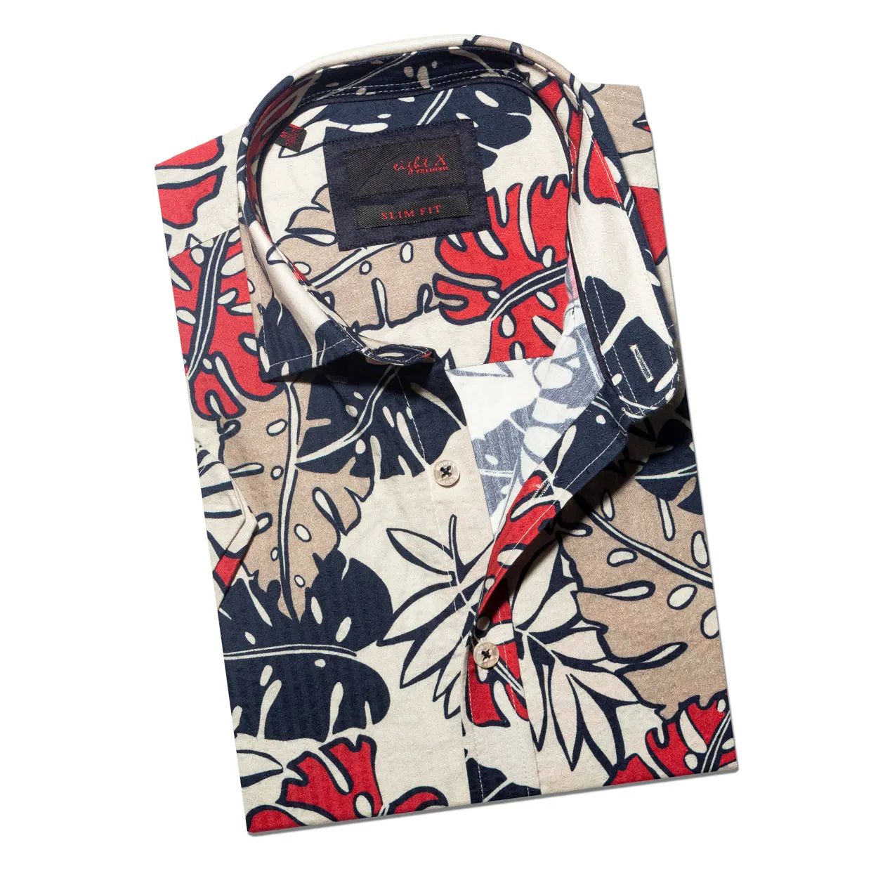 Big Leaf Seersucker Short Sleeve Shirt