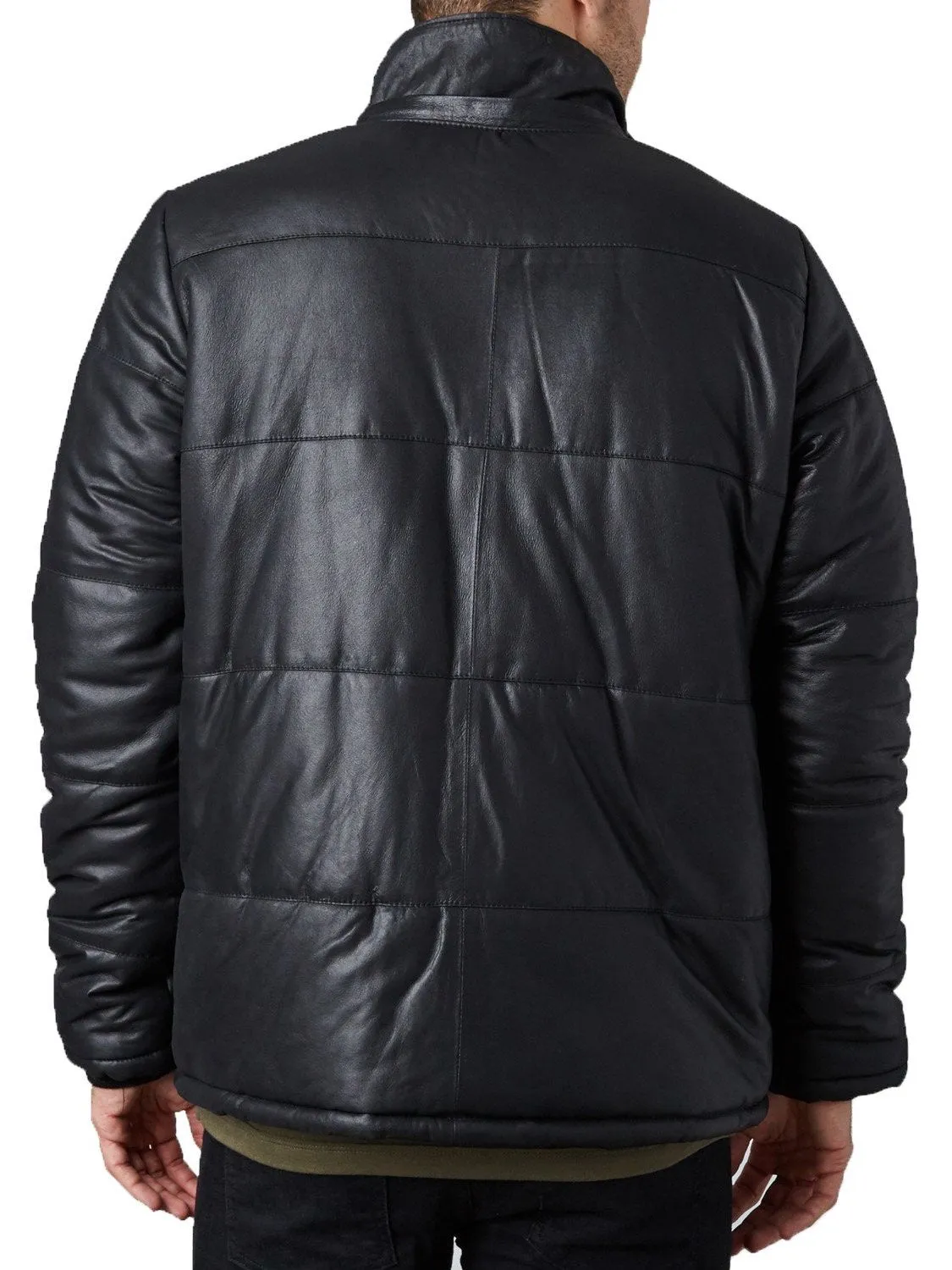 Brooklyn Detachable Hood Leather Jacket