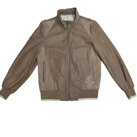 Brown Leather Jacket - M