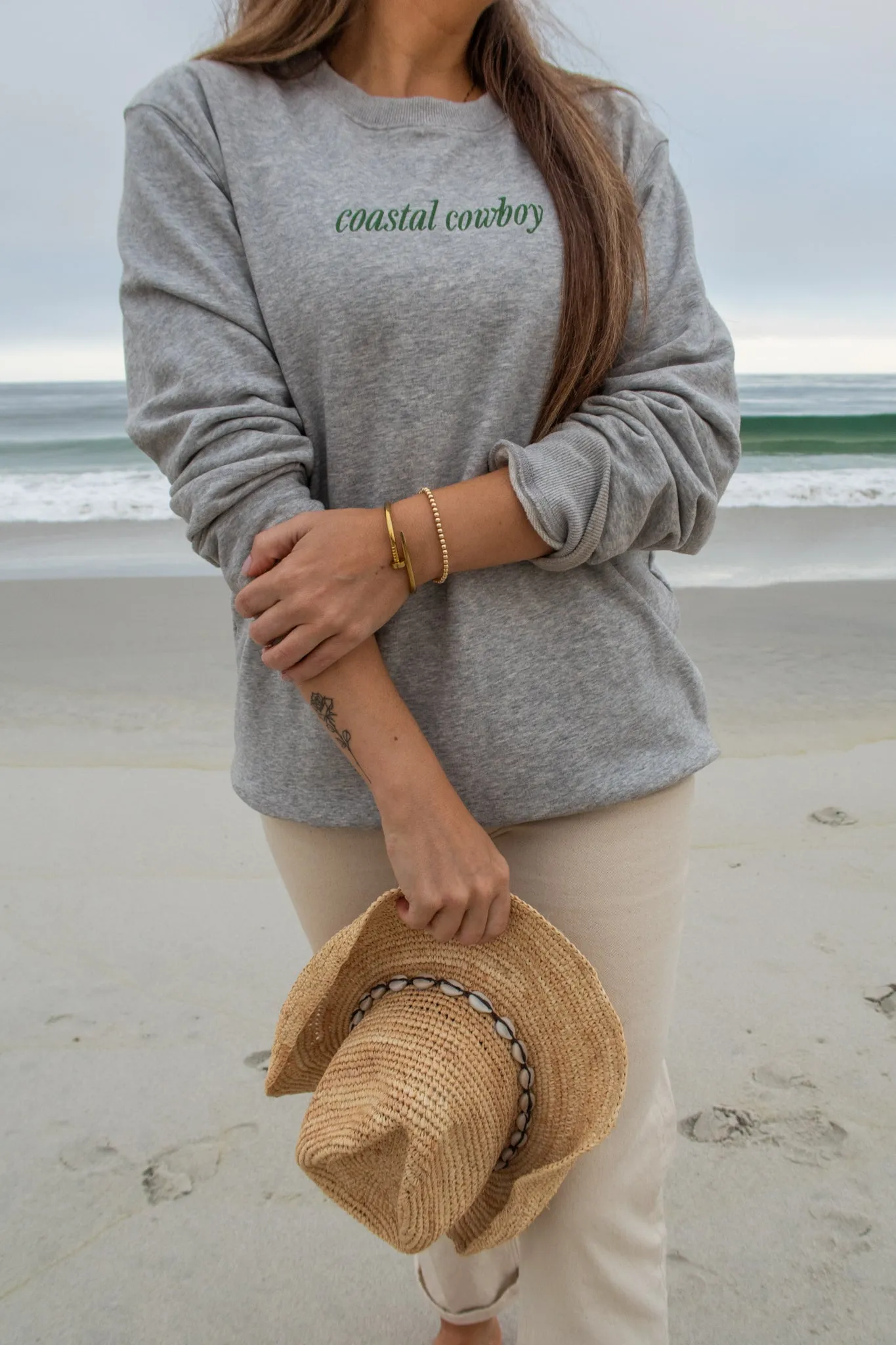 Camp Coastal Cowboy Crewneck