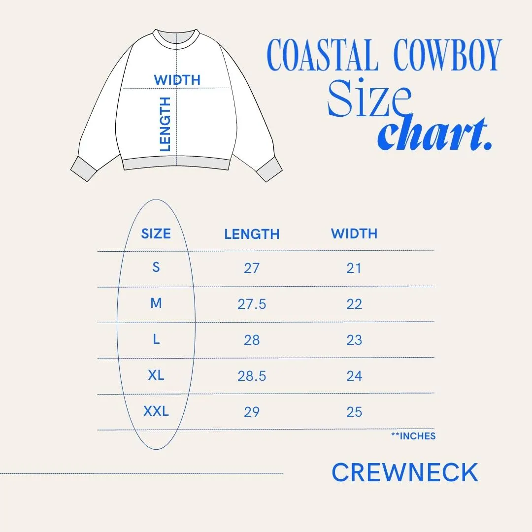 Camp Coastal Cowboy Crewneck