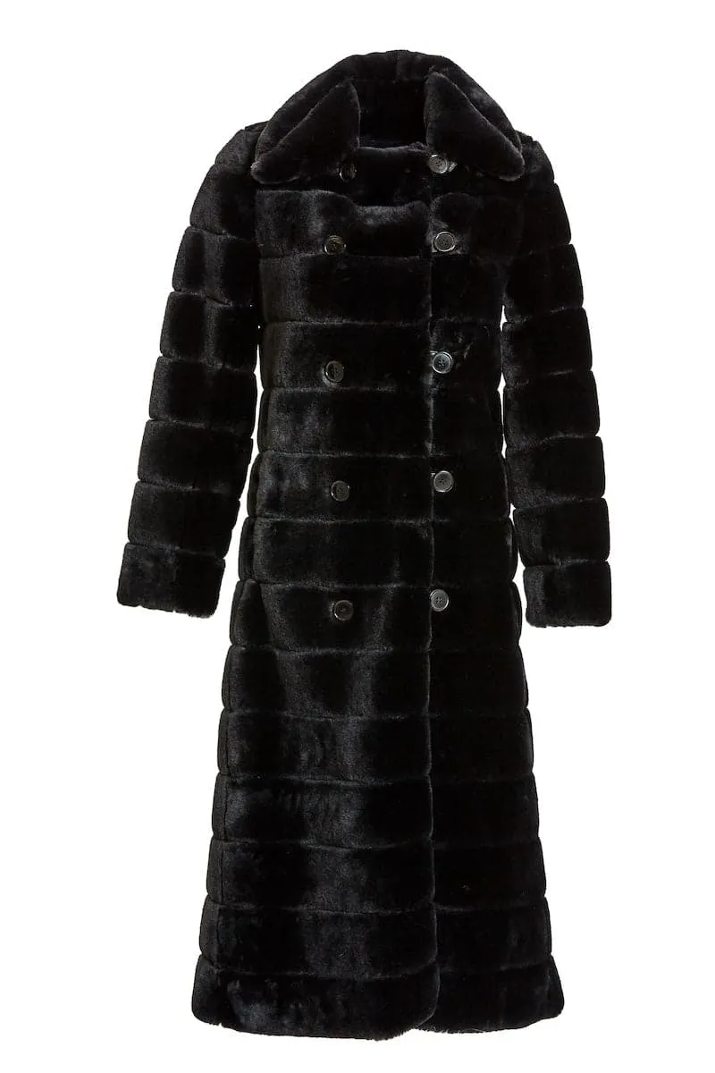 CATHERINE NOIR RAYÉ COAT