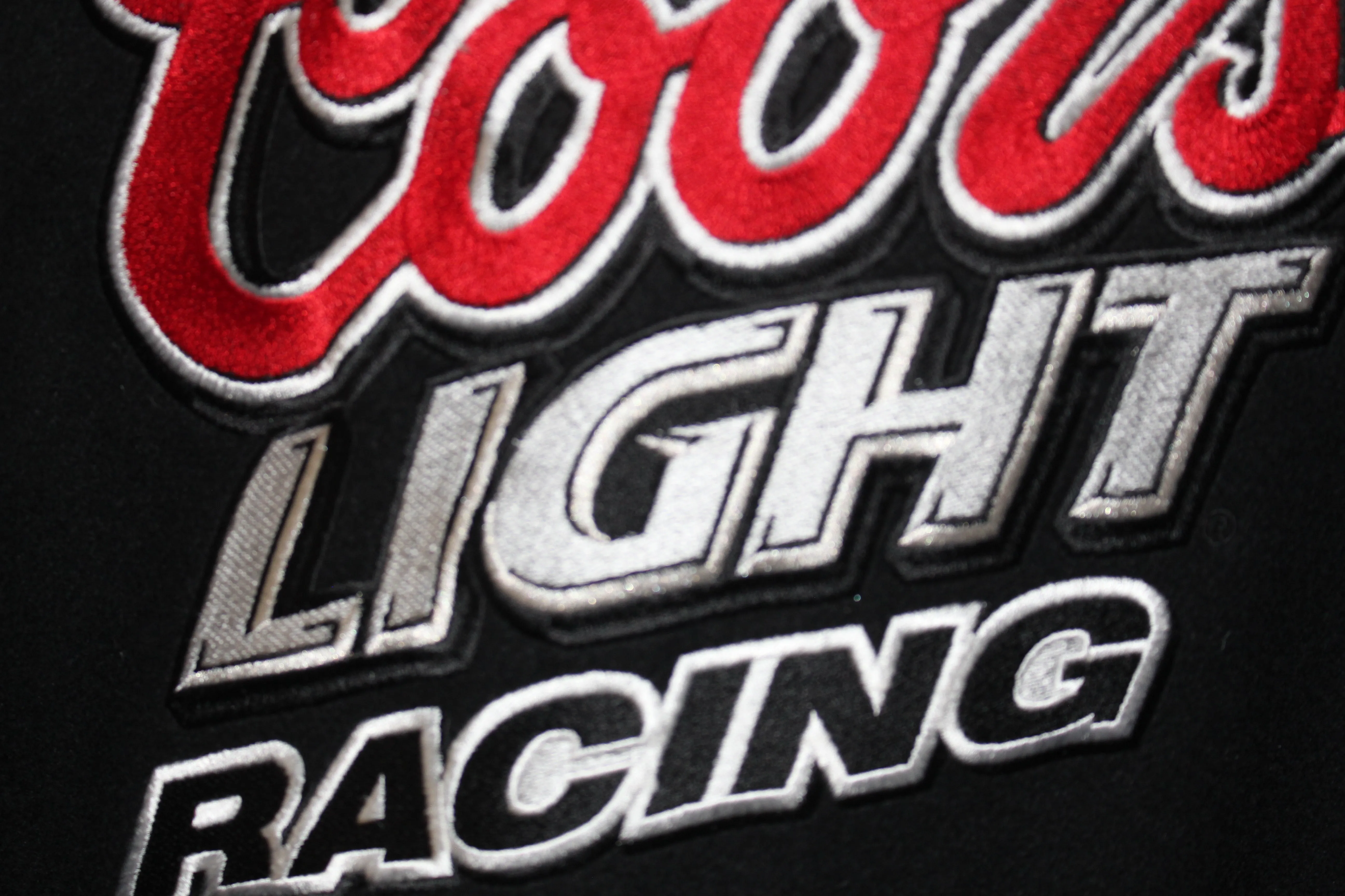 Coors Light Racing NASCAR Leather Wool Jacket (S)