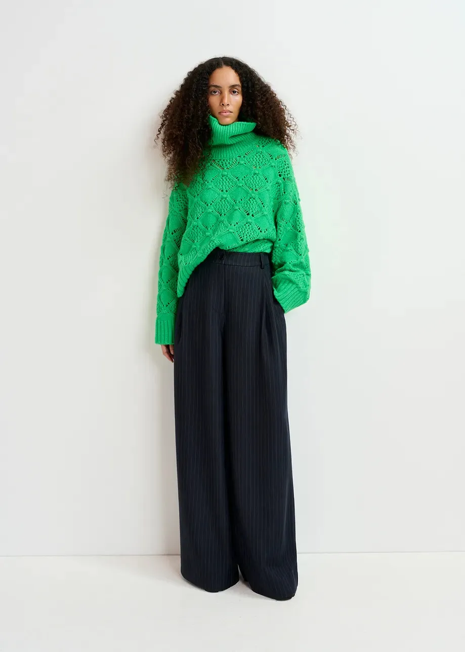 ESSENTIEL Green Knit Sweater