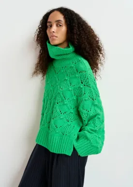 ESSENTIEL Green Knit Sweater