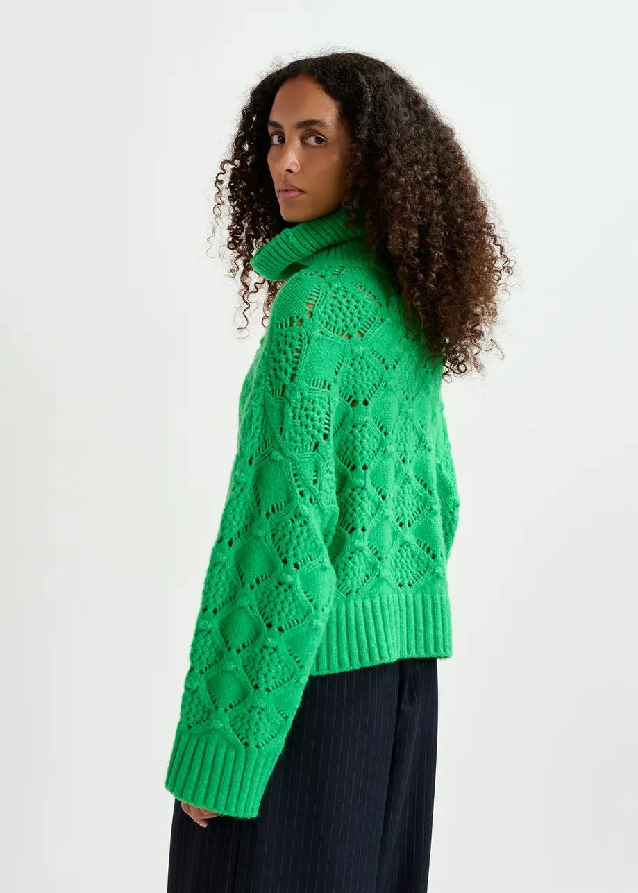 ESSENTIEL Green Knit Sweater