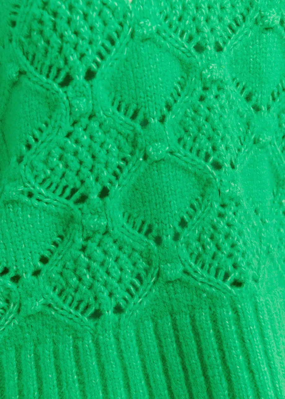 ESSENTIEL Green Knit Sweater