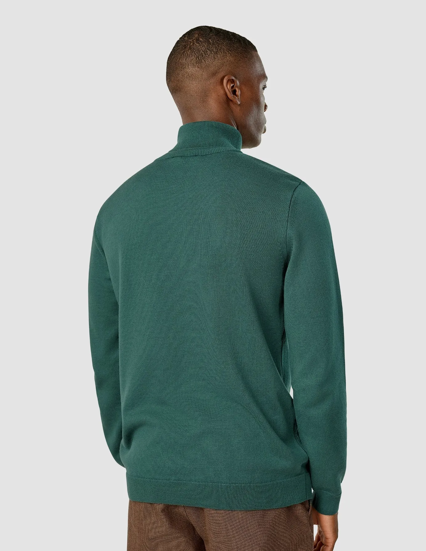 Everyday Knit Turtleneck Shadow Green