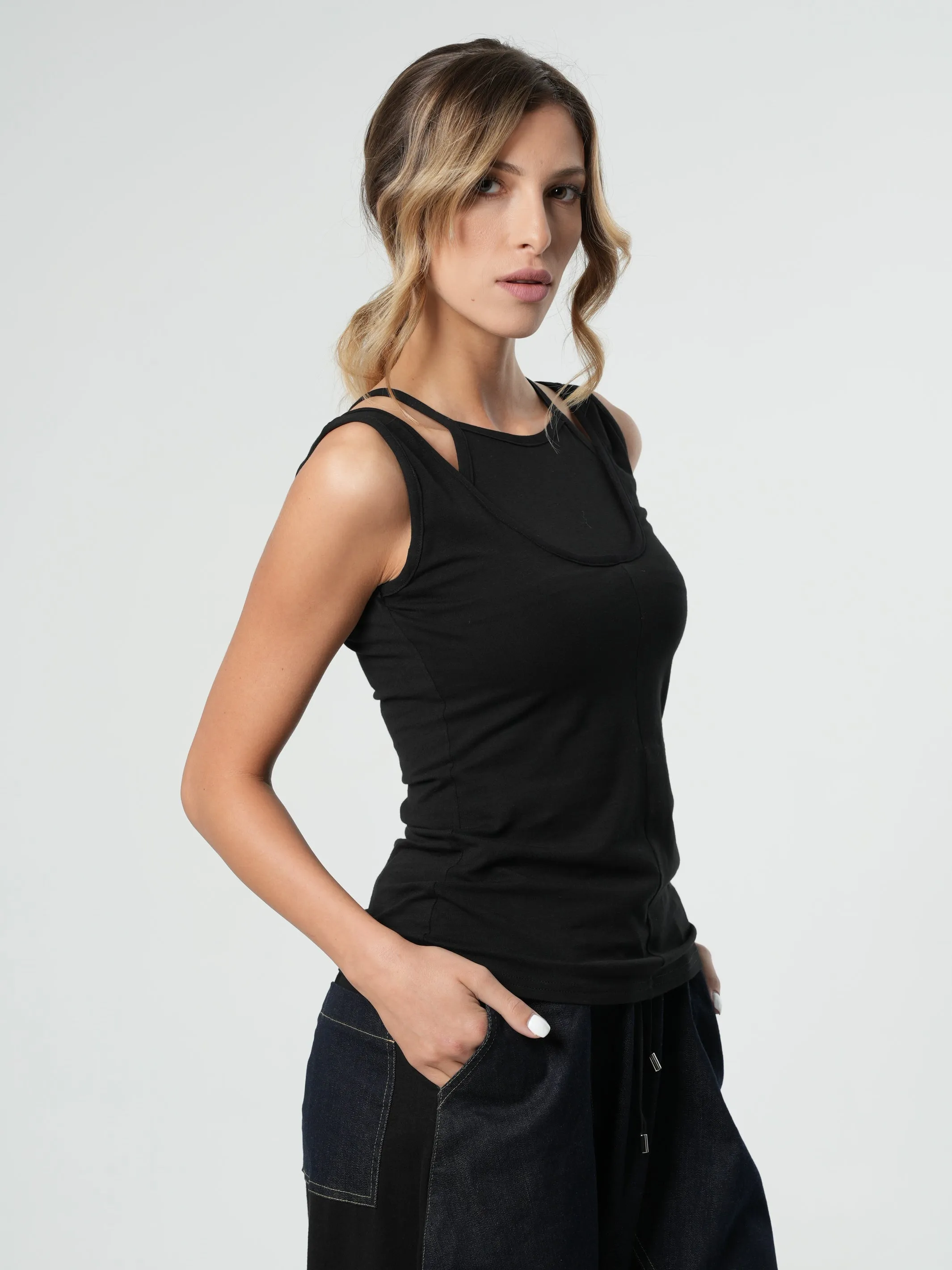 Extravagant Cut Out Top