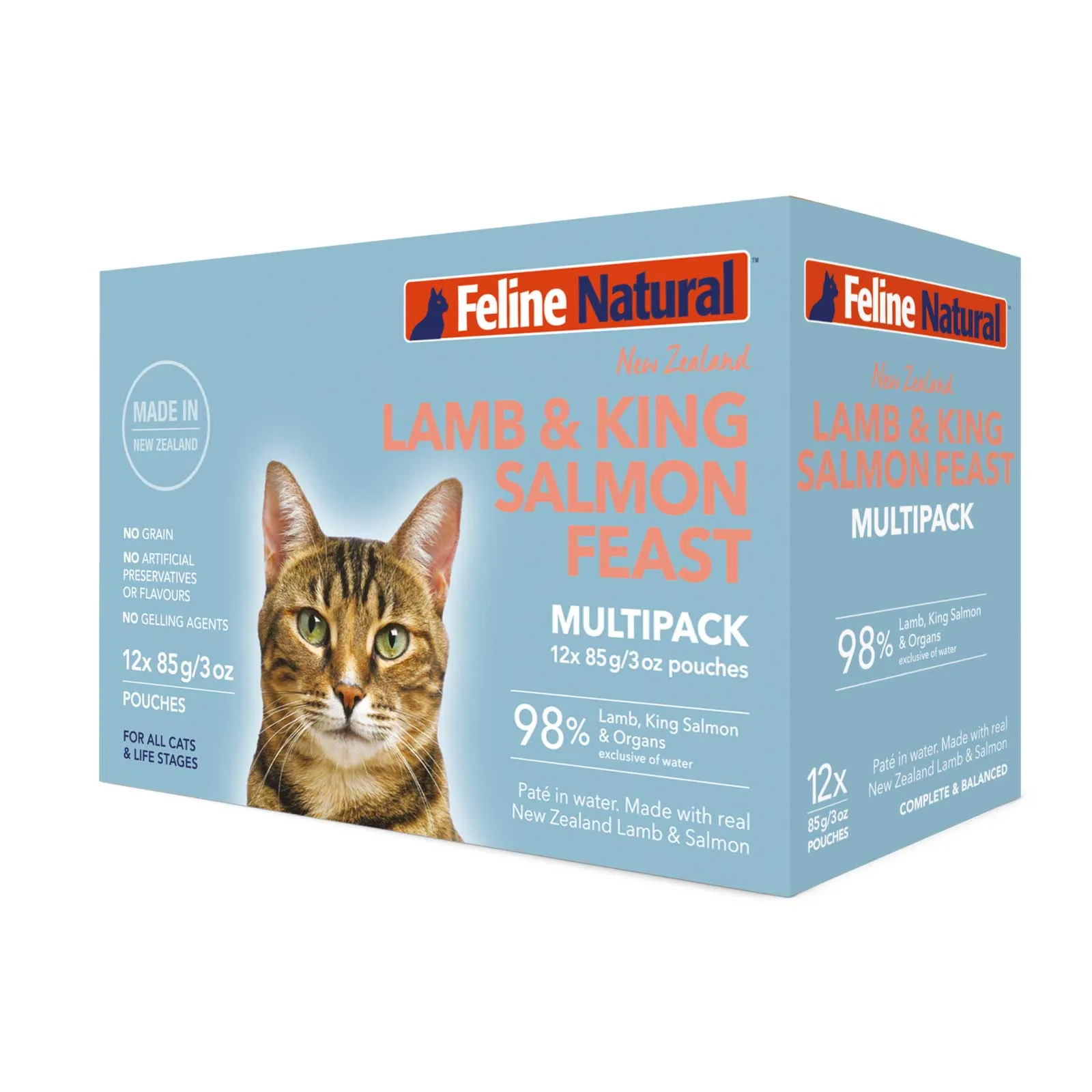 Feline Natural Cat Food Pouch Lamb & Salmon