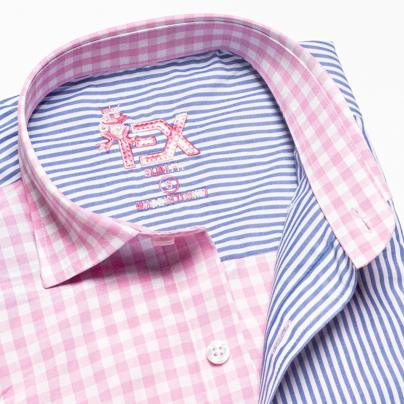 FROG Duality Button Down Shirt - Pink/Blue