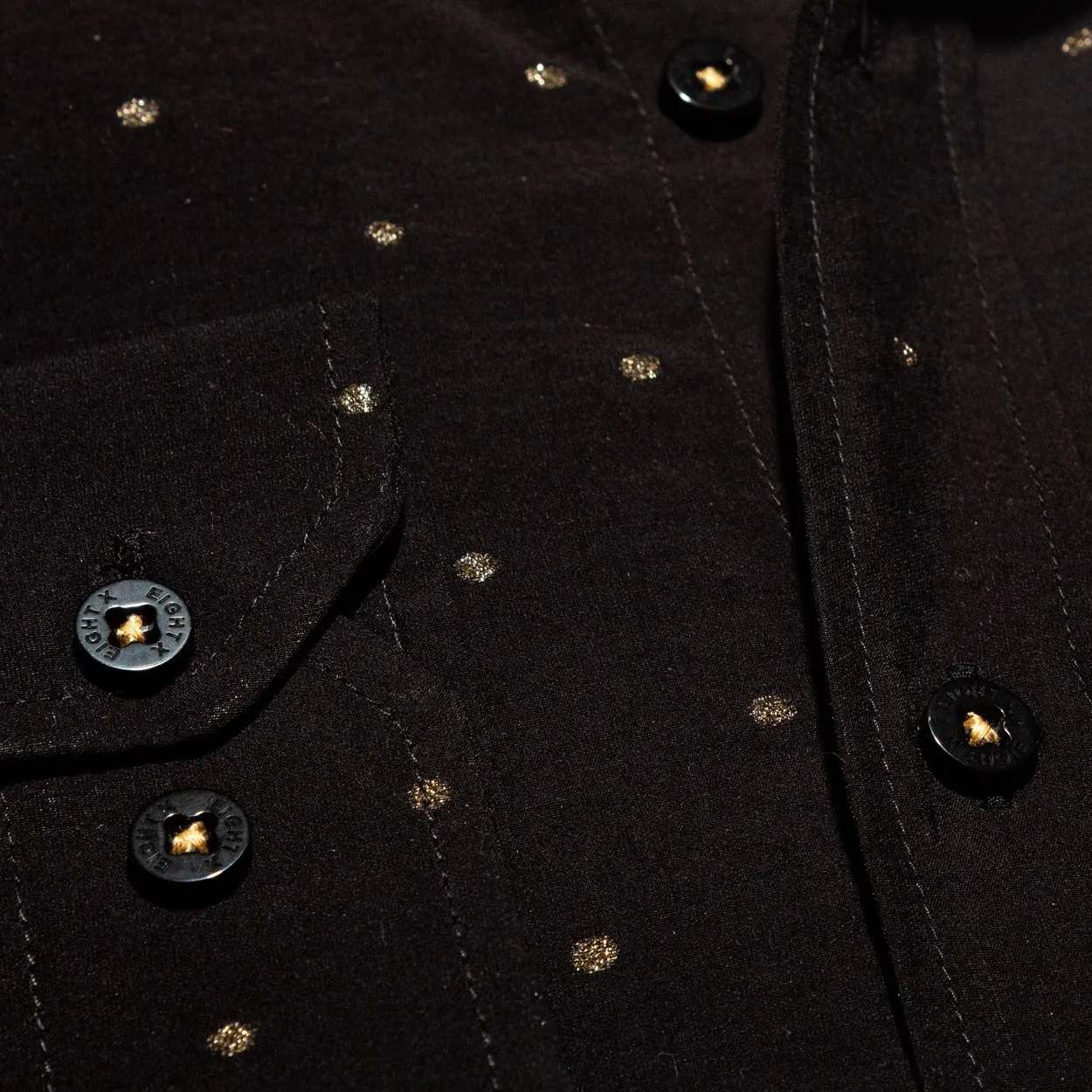 Gold Sparkle Button Down Shirt