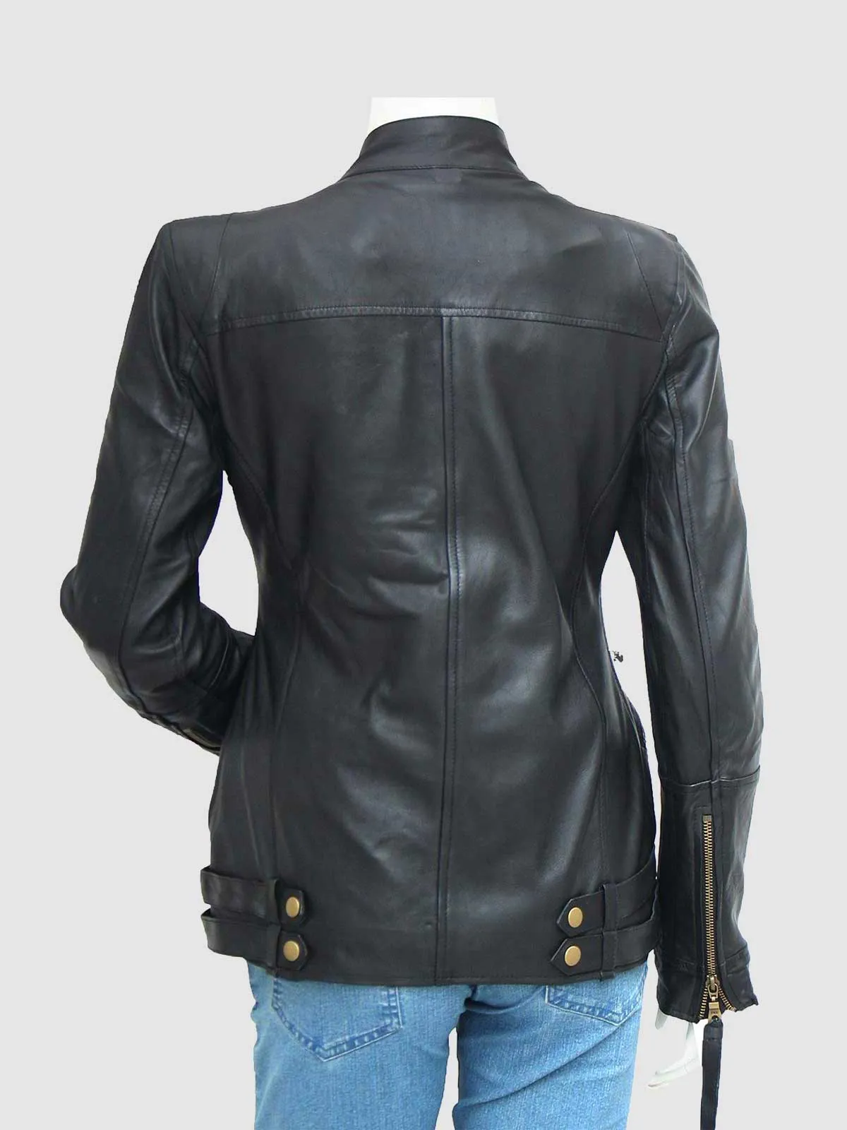 Gold Zipper Riding Jacket