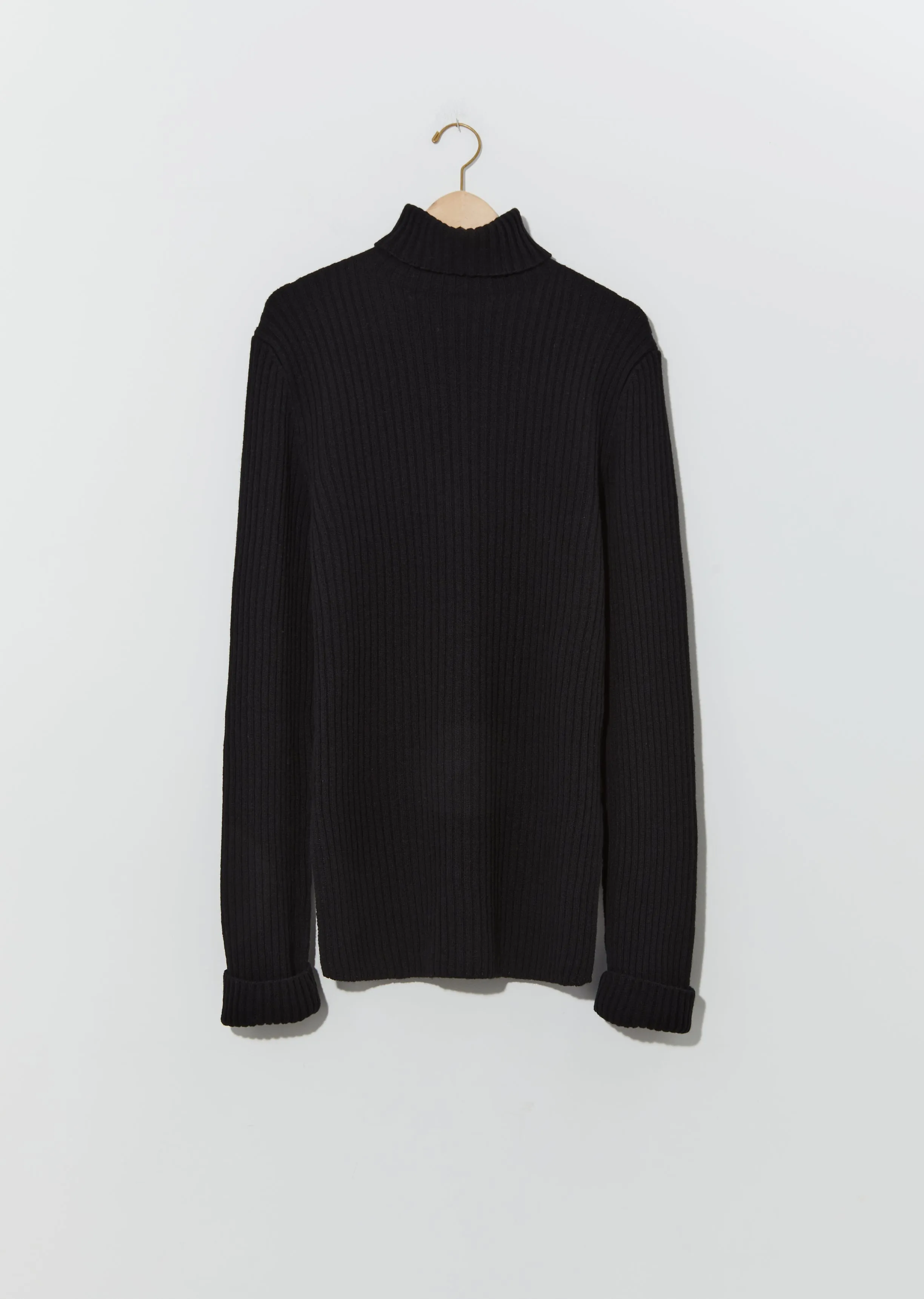 Irek Knitted Turtleneck — Black