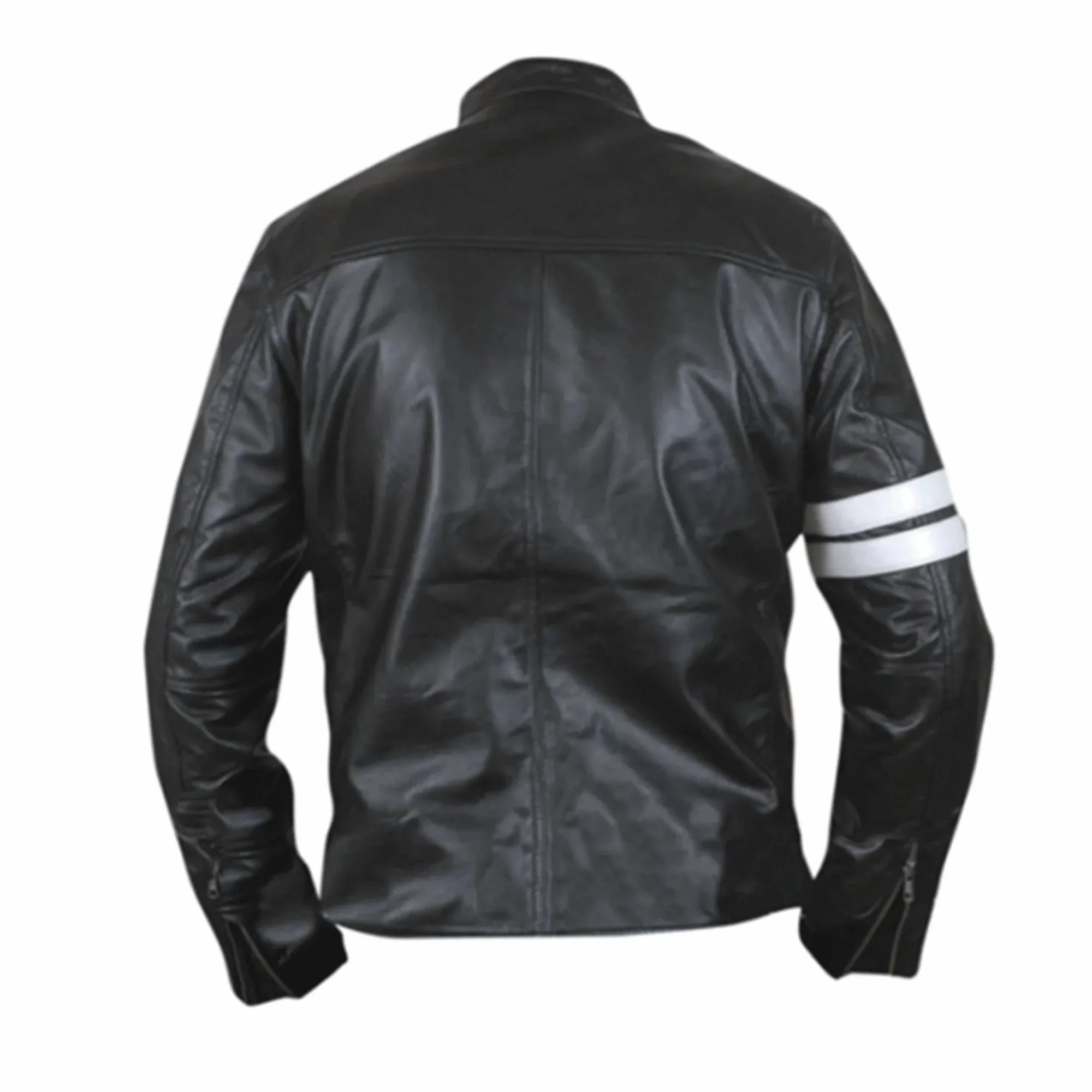 John Tanner Driver San Francisco Black Biker Leather Jacket