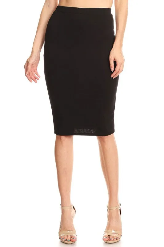 Knee Length Pencil Skirt