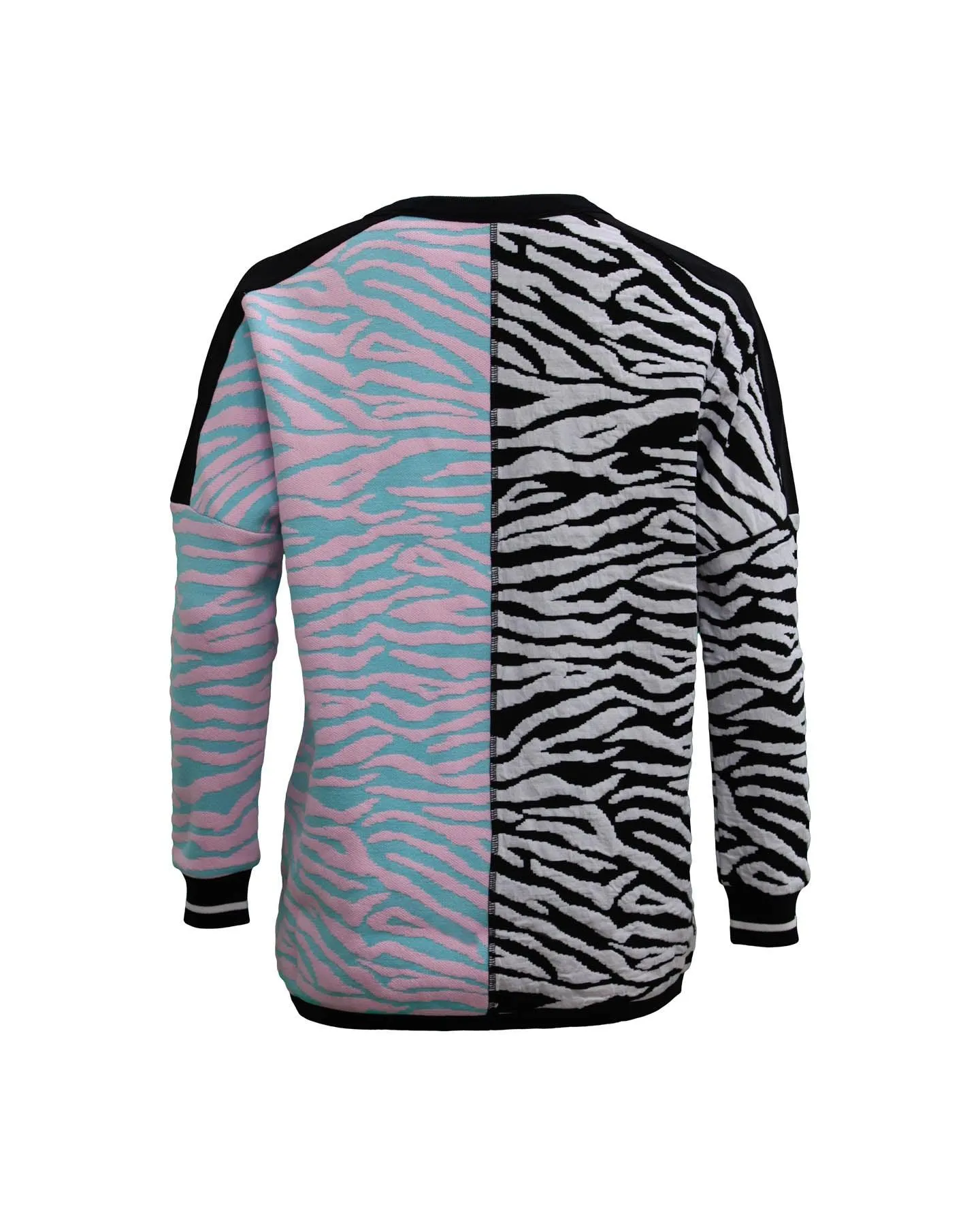 Knit Zebra Print Sweater