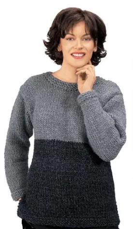 Knitted Two Tone Tunic Pattern (Knit)