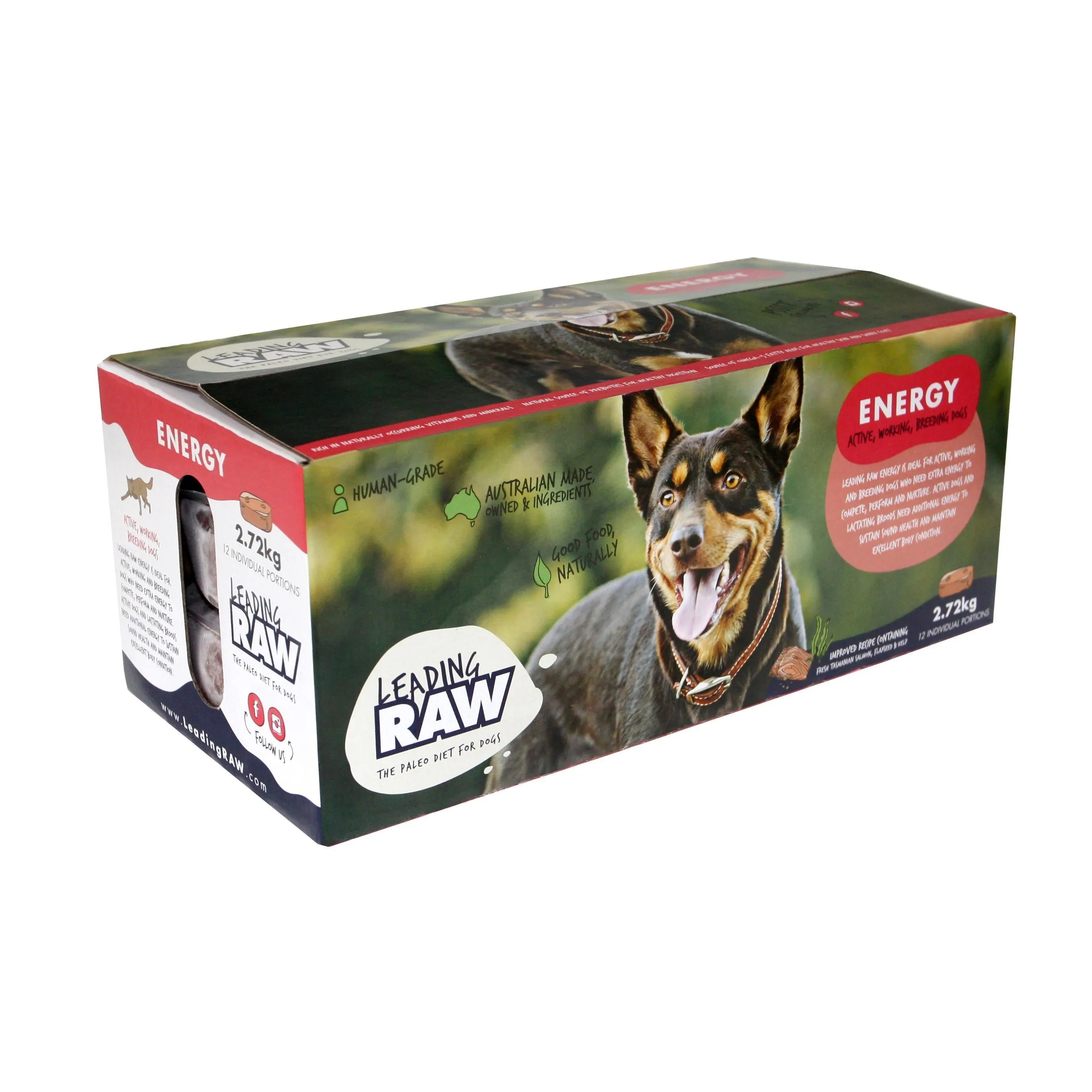 Leading RAW Energy Lifestage Dog Food 2.72kg