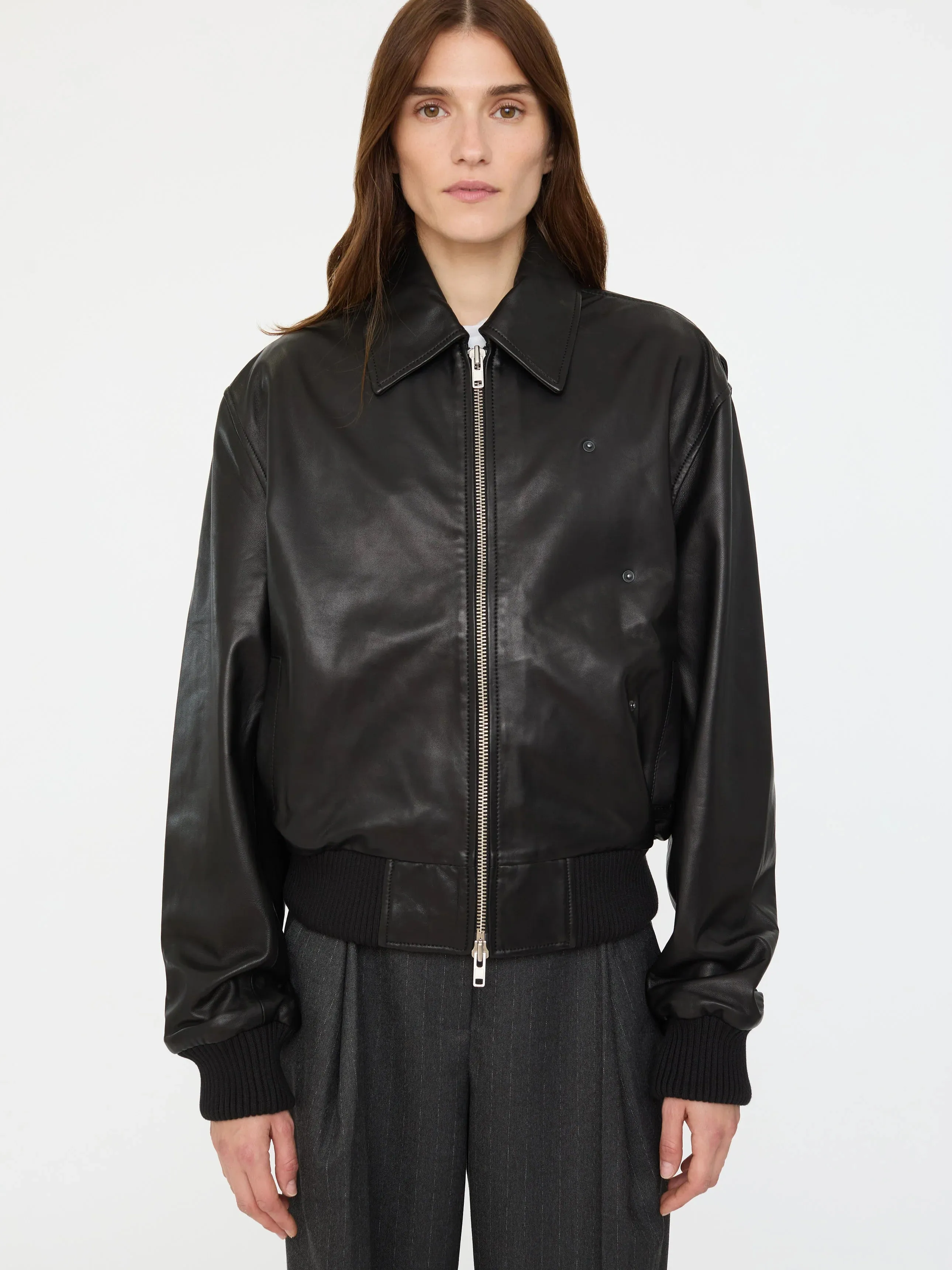 Leather Flight Bomber