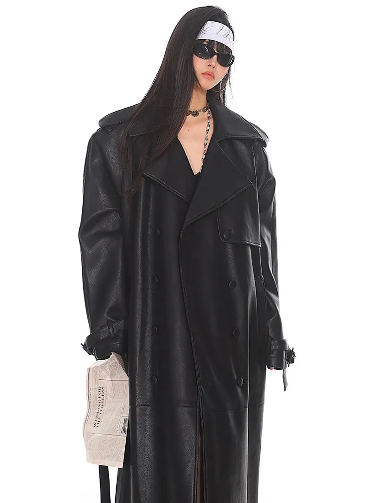 Leather Trench Coat