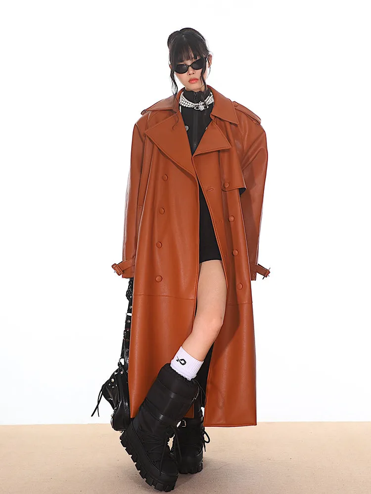 Leather Trench Coat