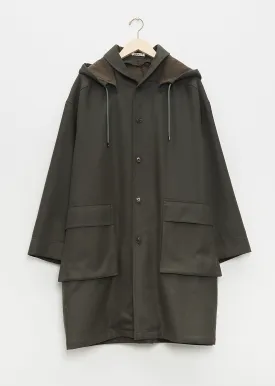 Light Melton Hooded Liner Coat