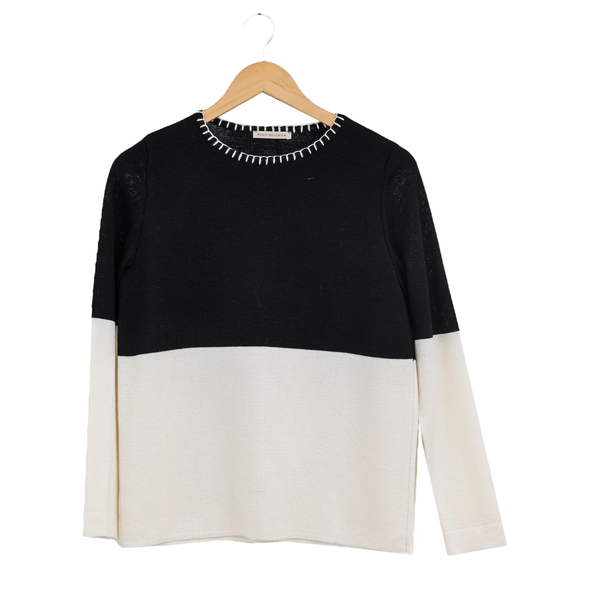 Maria Bellentani Ivrea Colourblock Sweater Black