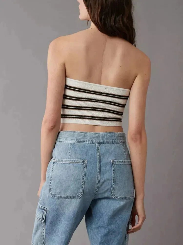 Maya Hollow Out Backless Top