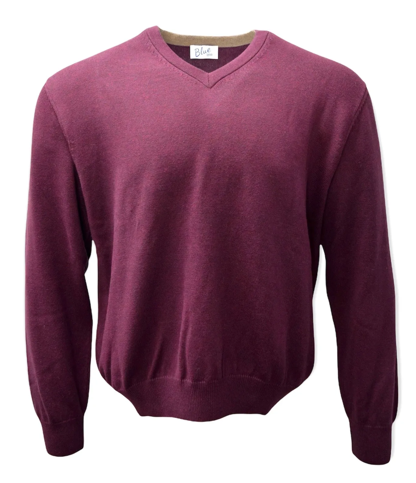 Men's 100% Pima Cotton V-Neck Sweater