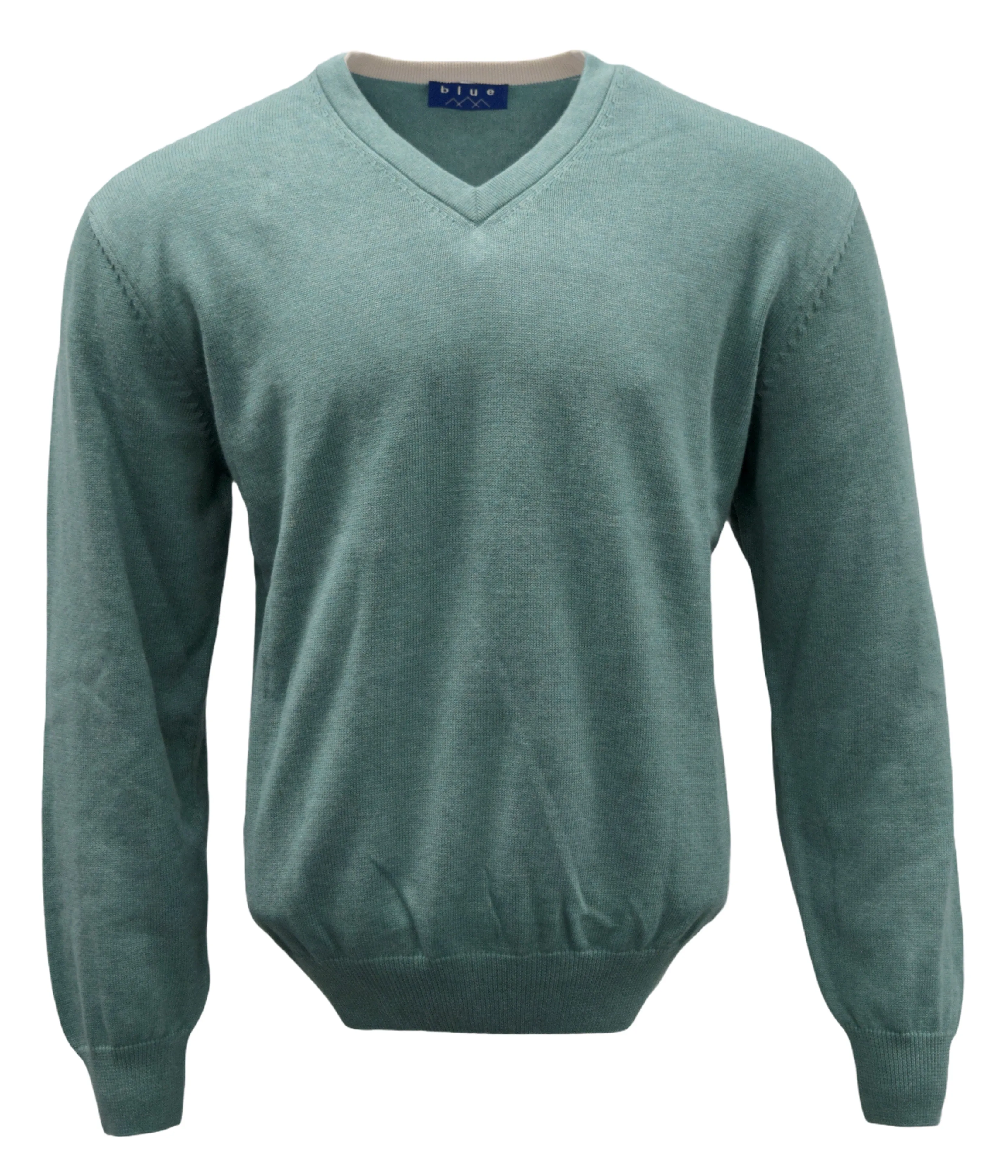 Men's 100% Pima Cotton V-Neck Sweater