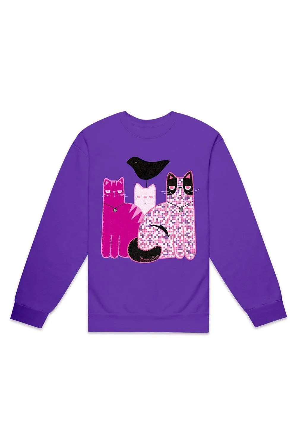 Miranda Sings Cats Purple Sweater