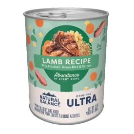 Natural Balance Original Ultra Lamb Recipe Paté Canned Dog Food