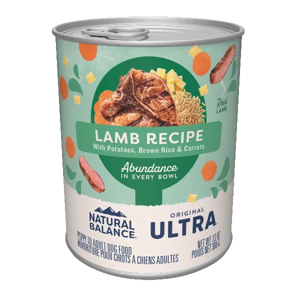 Natural Balance Original Ultra Lamb Recipe Paté Canned Dog Food