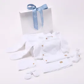 PETIT SWEENY | Baby White Organic Cotton Gift Set (6)