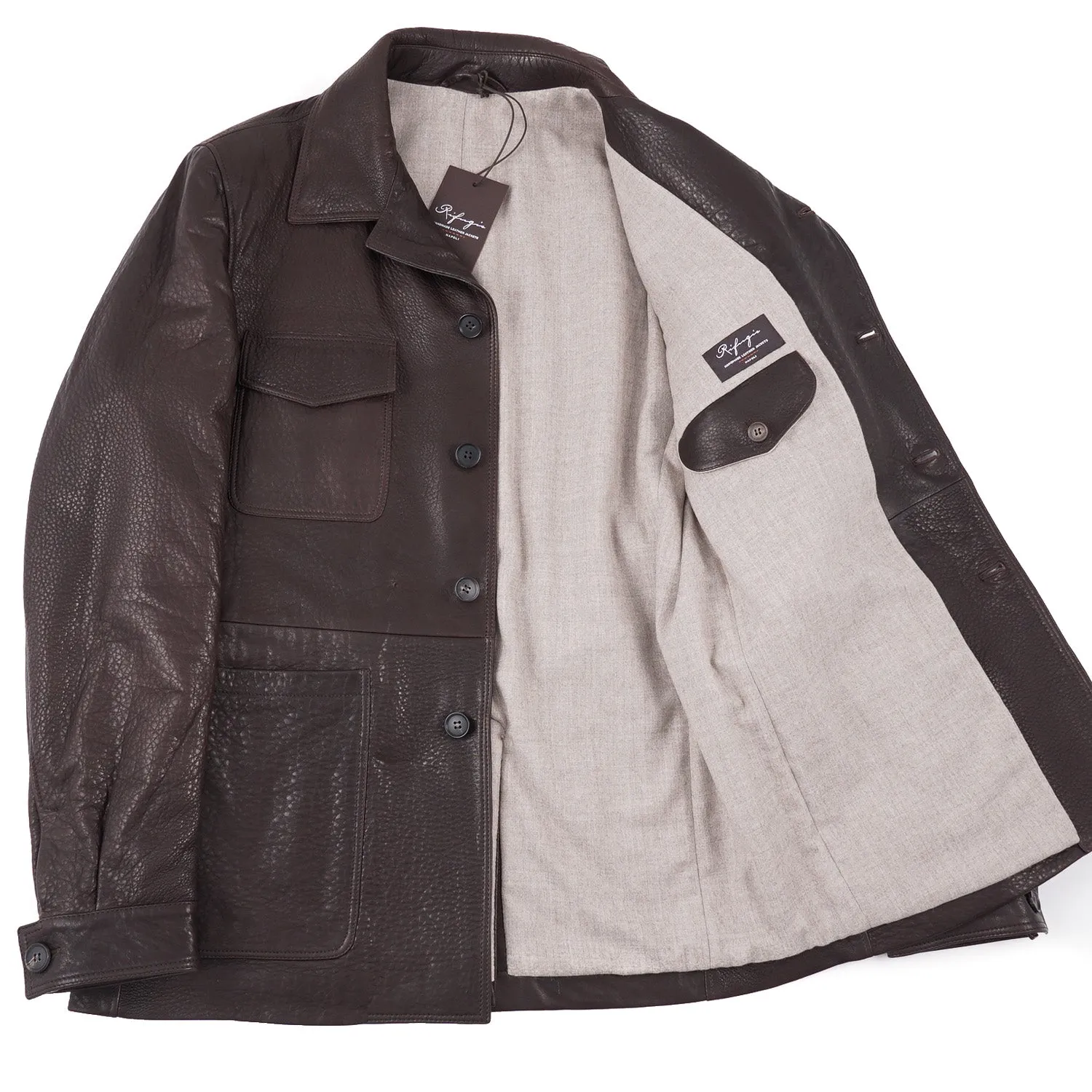 Rifugio Wild Lamb Leather Field Jacket