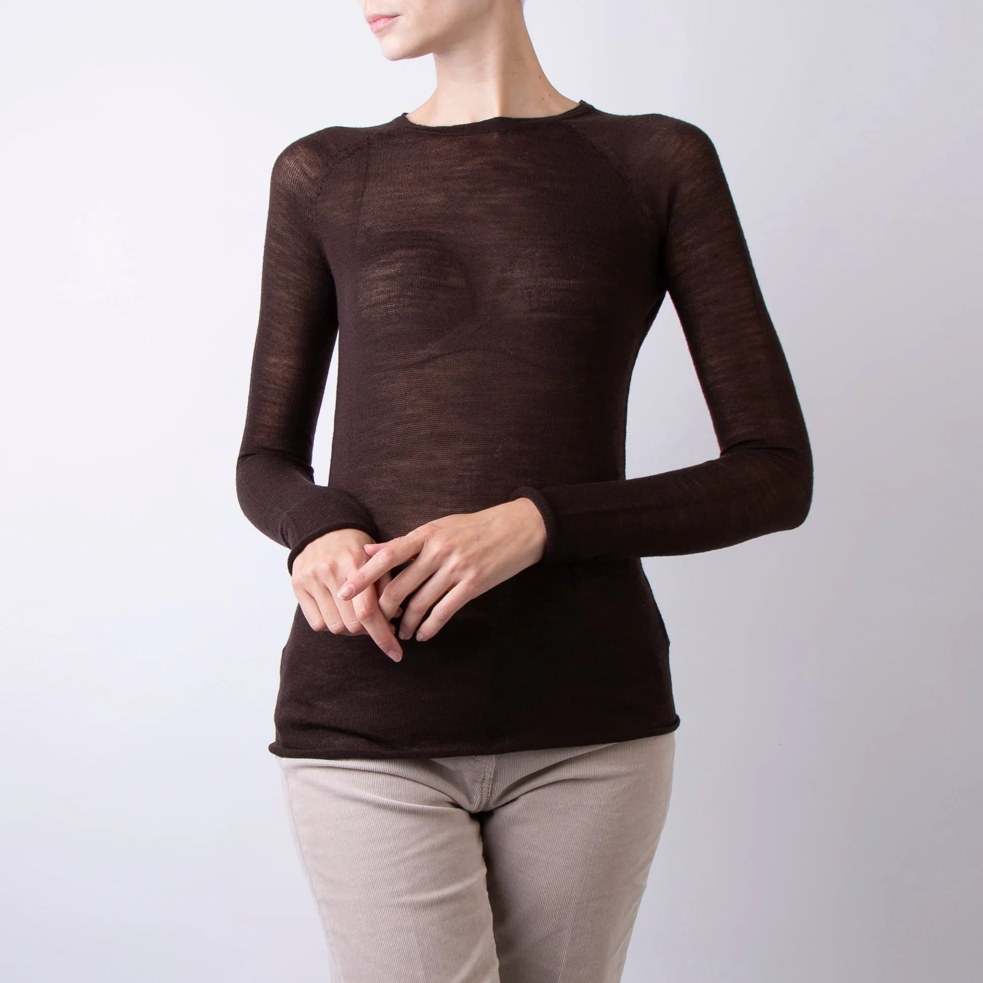 ROBERTO COLLINA SWEATER A03601 08 BROWN