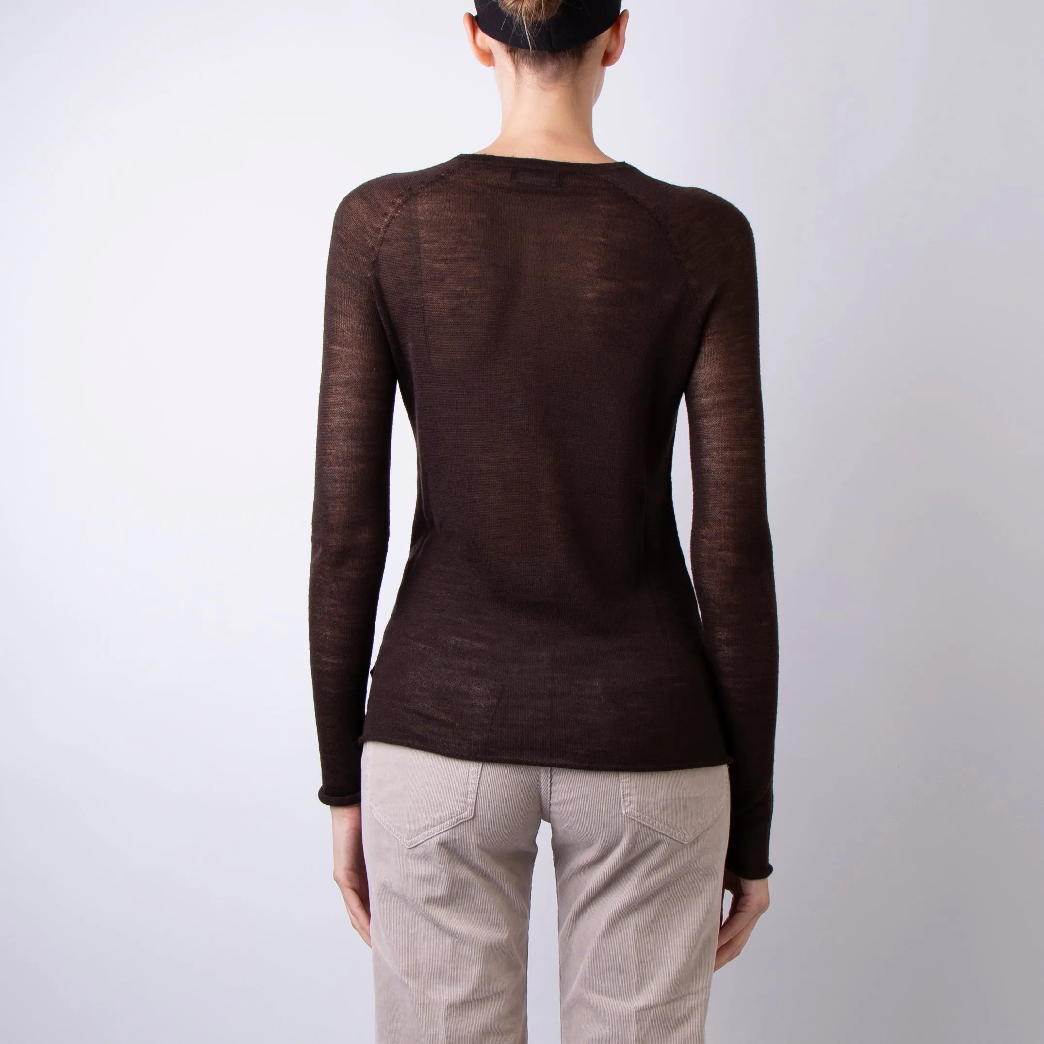 ROBERTO COLLINA SWEATER A03601 08 BROWN