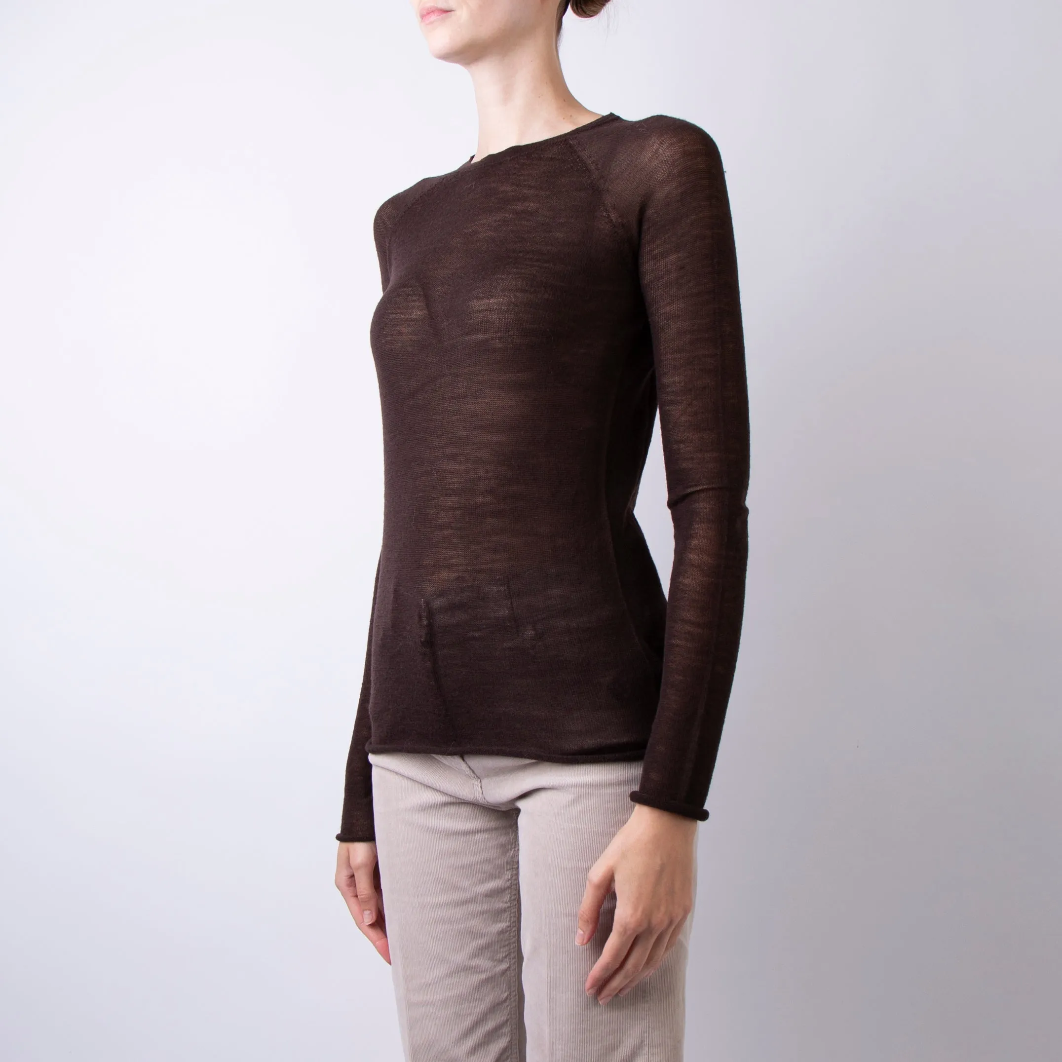 ROBERTO COLLINA SWEATER A03601 08 BROWN