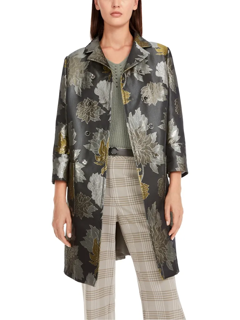 Sage Powder Noble Print Coat