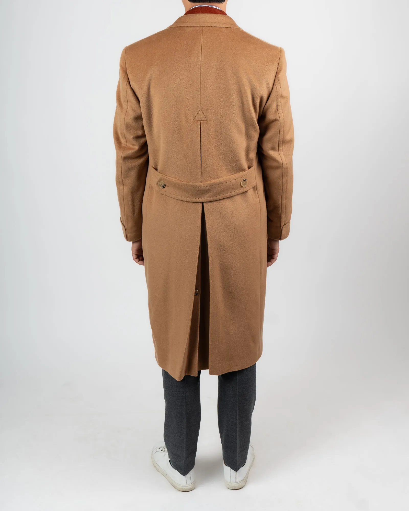 Scabal Camel Wool Polo Coat