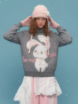 Sweet Bunny Turtleneck Sweater