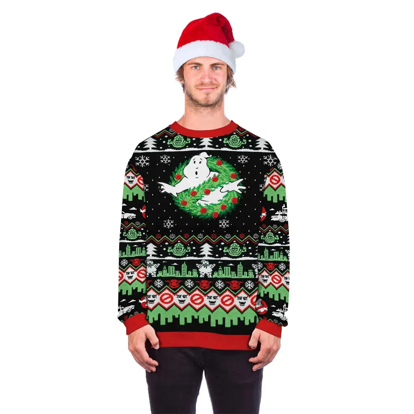 Ugly Funny Christmas print Knit Couple sweater