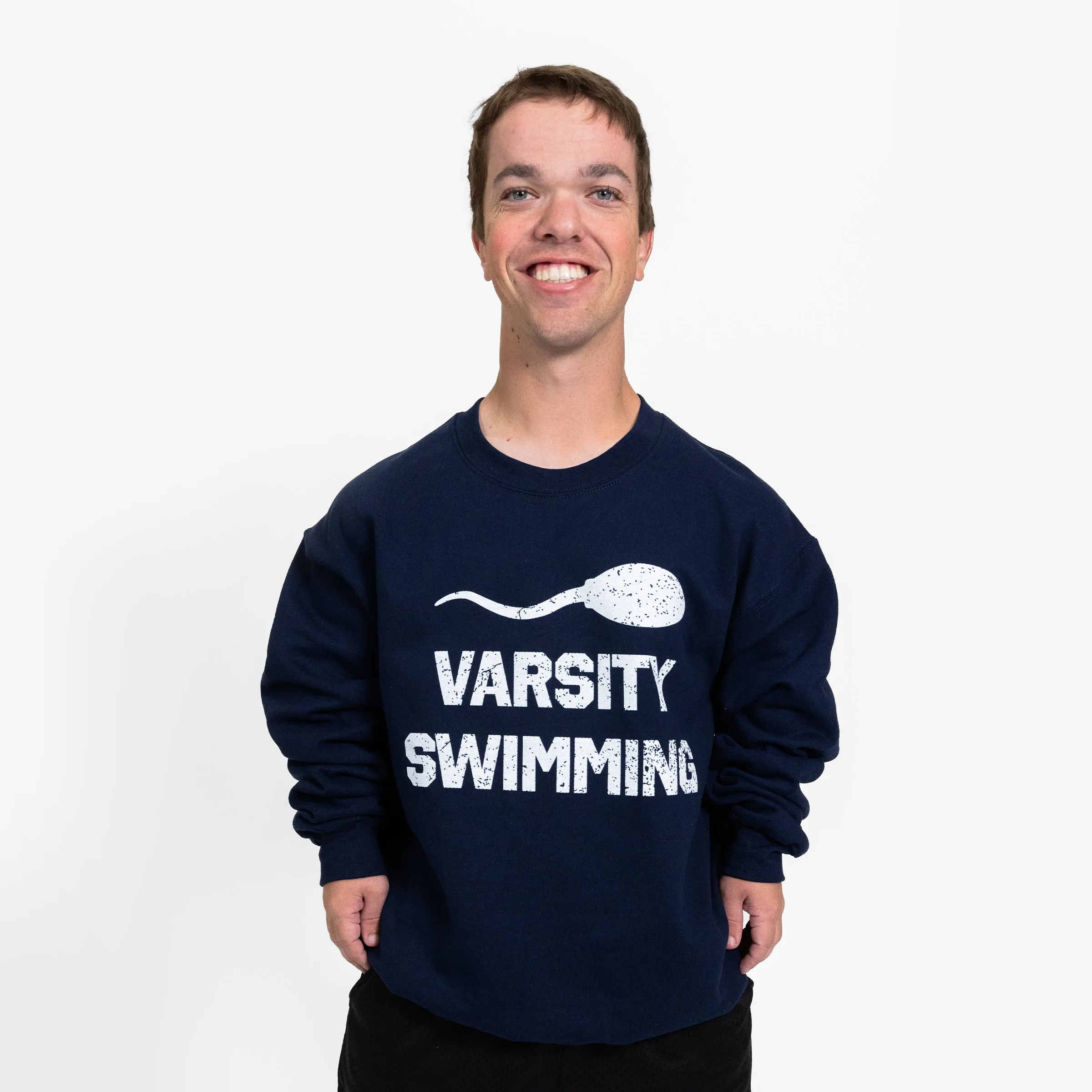 Varsity Swimming Navy Crewneck