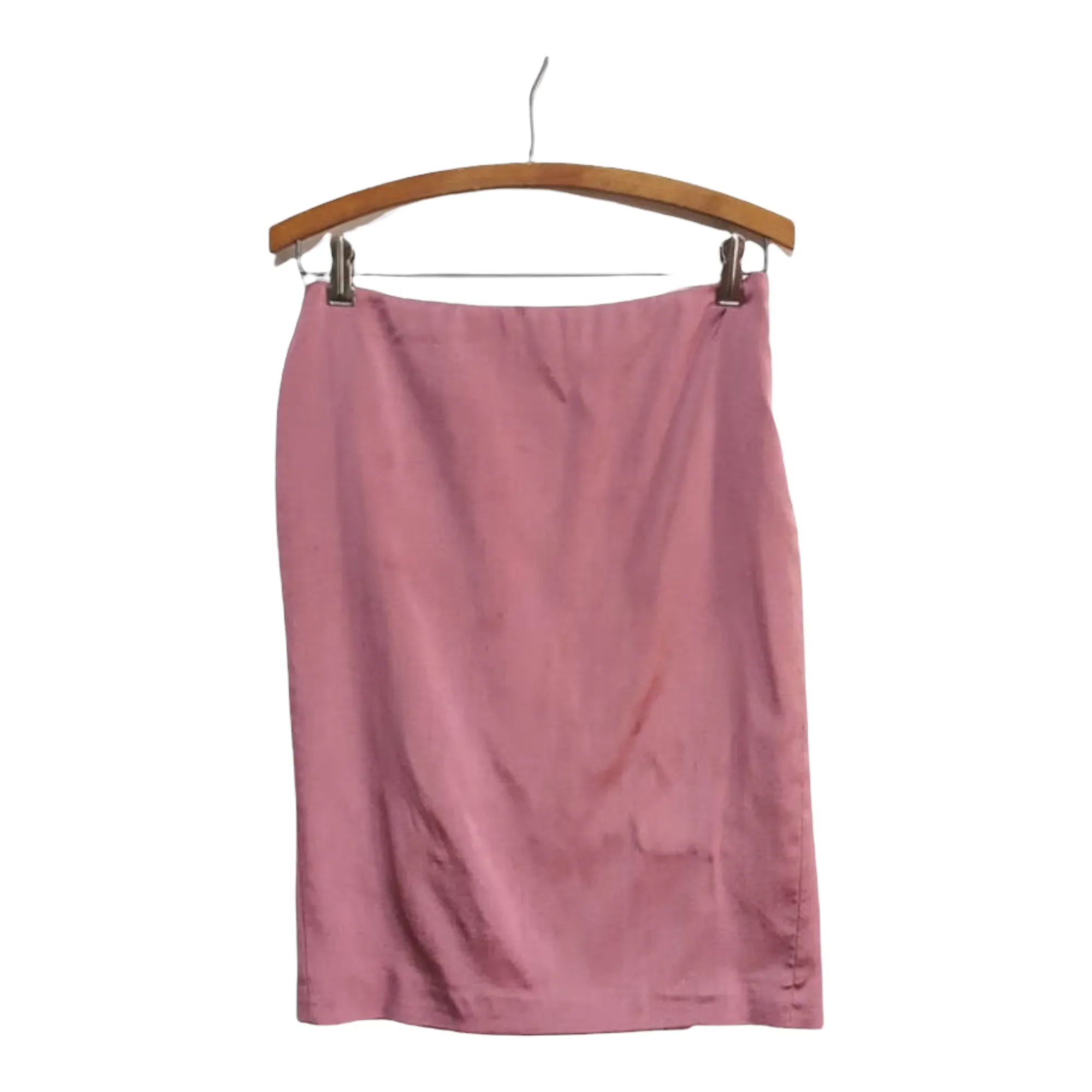 Versace Raw Silk Pink Pencil Skirt sz 40