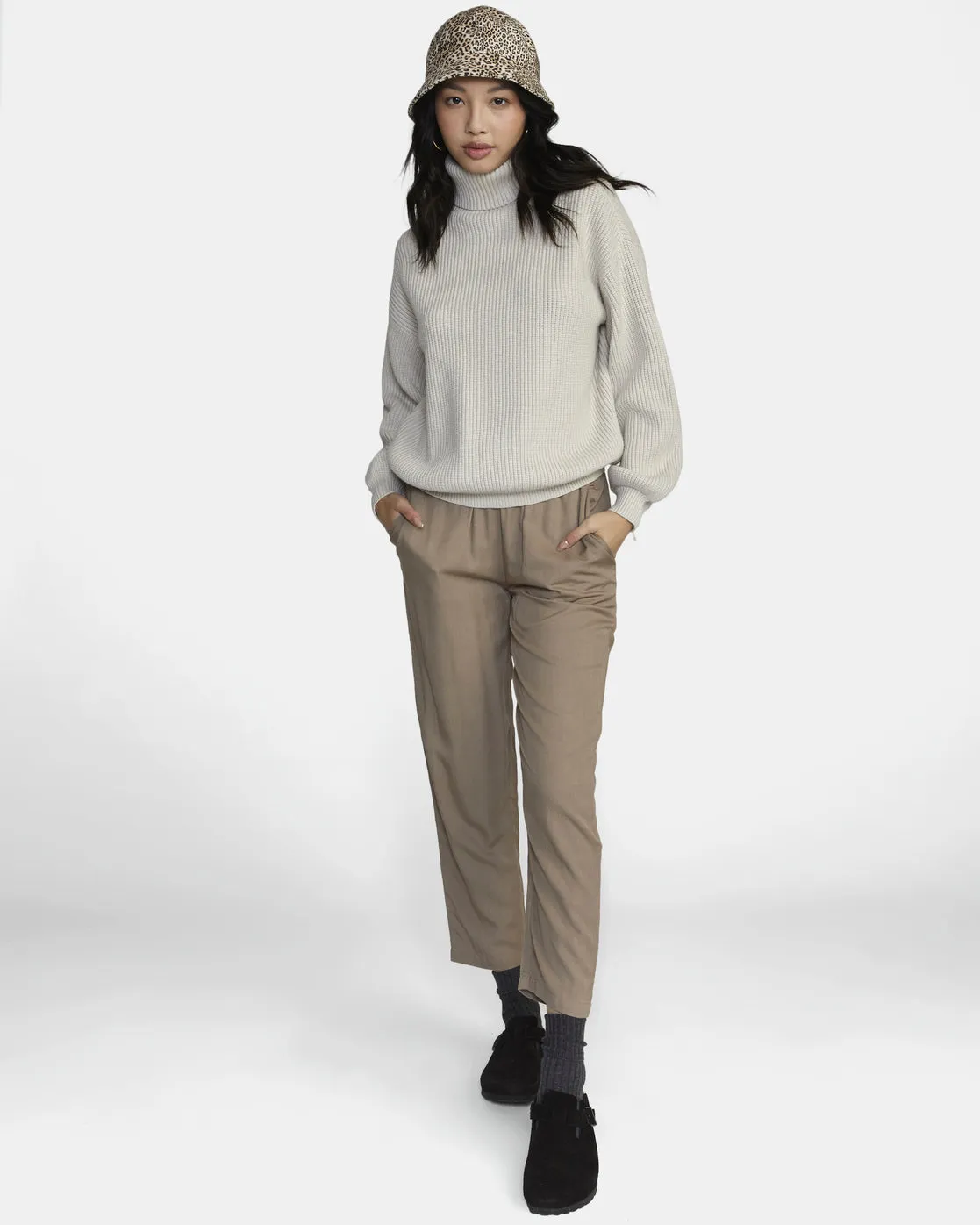 Vineyard Turtleneck Sweater - Oatmeal Heather